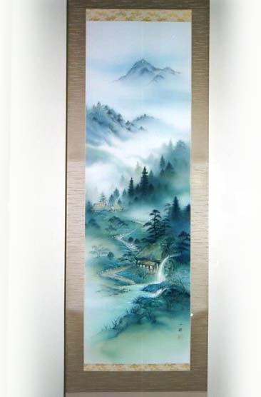 掛け軸　山水図
