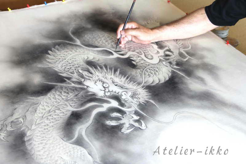 天龍　龍神の制作風景