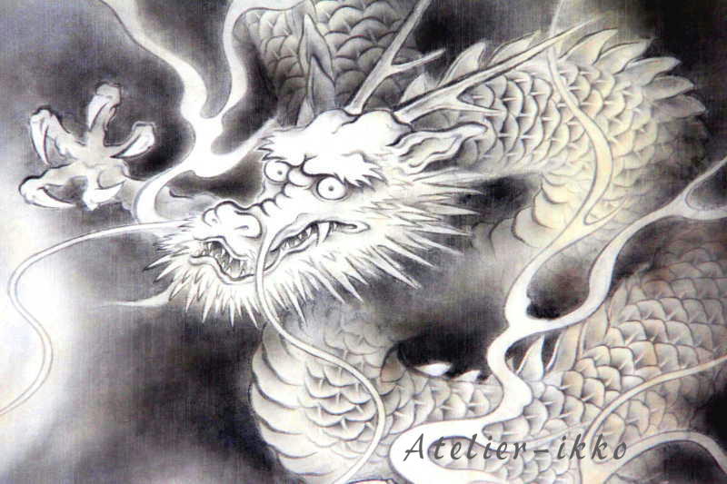 水墨画の天龍