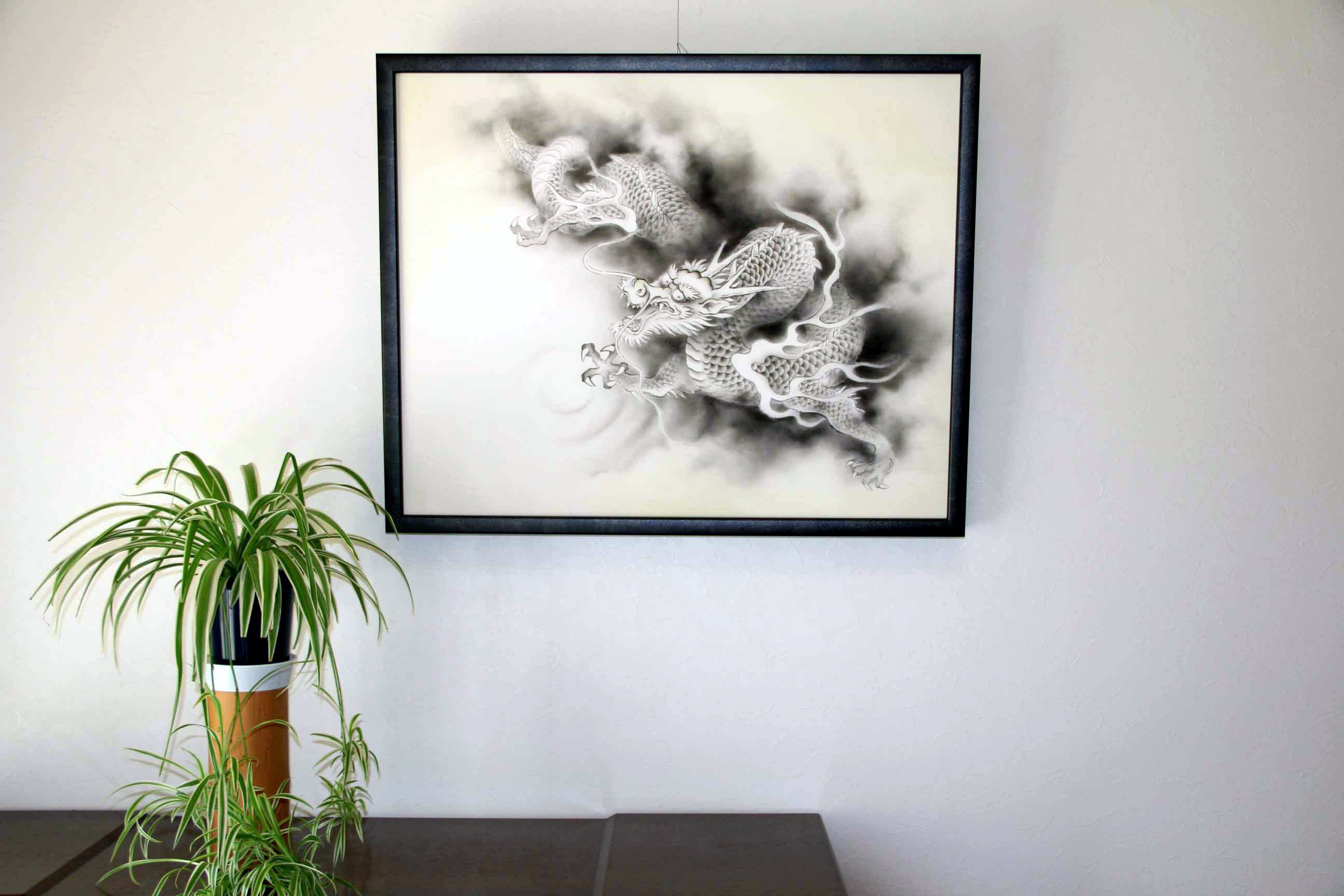 龍の絵 龍墨絵
